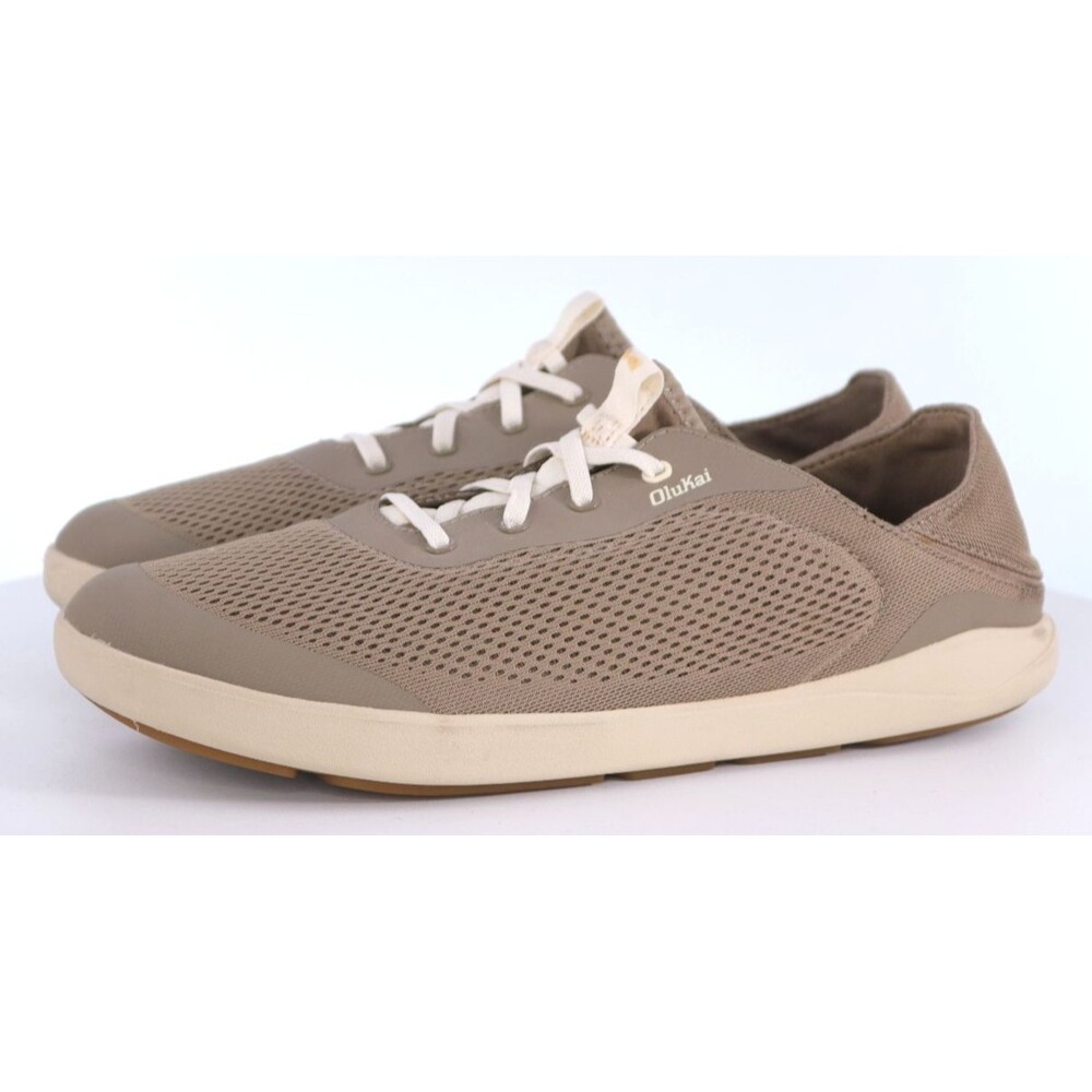 Olukai Moku Pae Men's Casual Comfort Shoes Size 12 M Beige